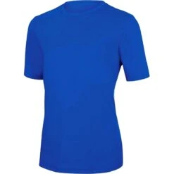 RISE Solid Short Sleeve Crew Neck Rashguard -Blue by Ocean 2600ro
