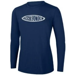 RISE Instructor Long Sleeve Crew Neck Rashguard -Blue by Ocean 2604inn