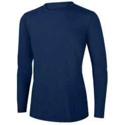 RISE Solid Long Sleeve Crew Neck Rashguard -Blue by Ocean 2604n