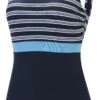 Dolfin Women's Color Block Moderate Scoop Back -Blue by Ocean 3f00 b53d front