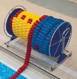 Nordesco/TSP Deluxe Lane Line Storage Reel -Blue by Ocean 60.1425 deluxe with cables