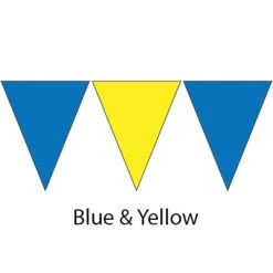 Kiefer Plastic Flags - 100 Ft. (Pair) -Blue by Ocean 600120 blu ylw 2