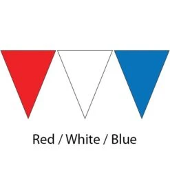 Kiefer Plastic Flags - 100 Ft. (Pair) -Blue by Ocean 600120 red wht blu 2