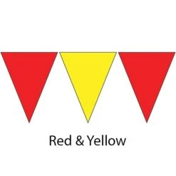 Kiefer Plastic Flags - 100 Ft. (Pair) -Blue by Ocean 600120 red ylw 2