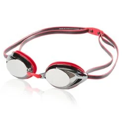 Speedo Vanquisher 2.0 Mirrored Goggle -Blue by Ocean 7750127 speedo red