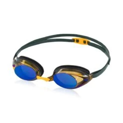 Speedo Jr. Vanquisher 2.0 Mirrored Goggle -Blue by Ocean 8 7750130116 y1