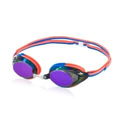 Speedo Jr. Vanquisher 2.0 Mirrored Goggle -Blue by Ocean 8 7750130628 y1