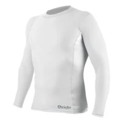 Kiefer 2 Tone Unisex Long Sleeve Rash Guard -Blue by Ocean 900608 rashguard white