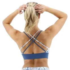 TYR Pressed Flowers Madeline Bralette -Blue by Ocean bbpfl7a bk 2