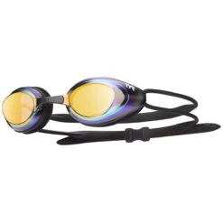 TYR Black Hawk Racing Mirrored Goggles -Blue by Ocean lgbhm gold rainbow 1