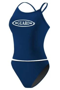 RISE Guard Poly Workout Tankini -Blue by Ocean lgs21gu front navy