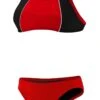 RISE Solid Poly Splice Bikini -Blue by Ocean lgs23 front red black1