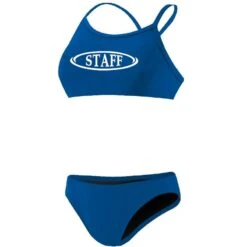 RISE Staff Poly V-Back Bikini -Blue by Ocean lgs26st ryl