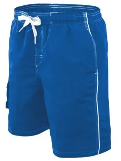 RISE Solid Male Flex Short -Blue by Ocean lgs30s front royal
