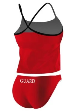 RISE Guard Poly 2-Piece Color Trim Tankini 7 RISE Guard Poly 2-Piece Color Trim Tankini -Blue by Ocean lgs79gu back red black