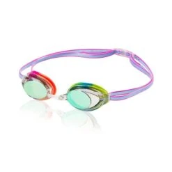 Speedo Jr. Vanquisher 2.0 Mirrored Goggle -Blue by Ocean speedo jr vanquisher 20 mirrored 1