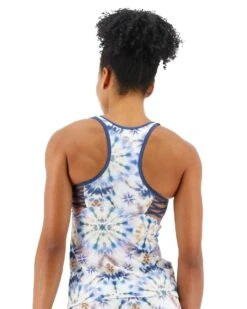 Pressed Flowers RS Harley Tank -Blue by Ocean thapfl7a pressed flowers rs harley tank 3